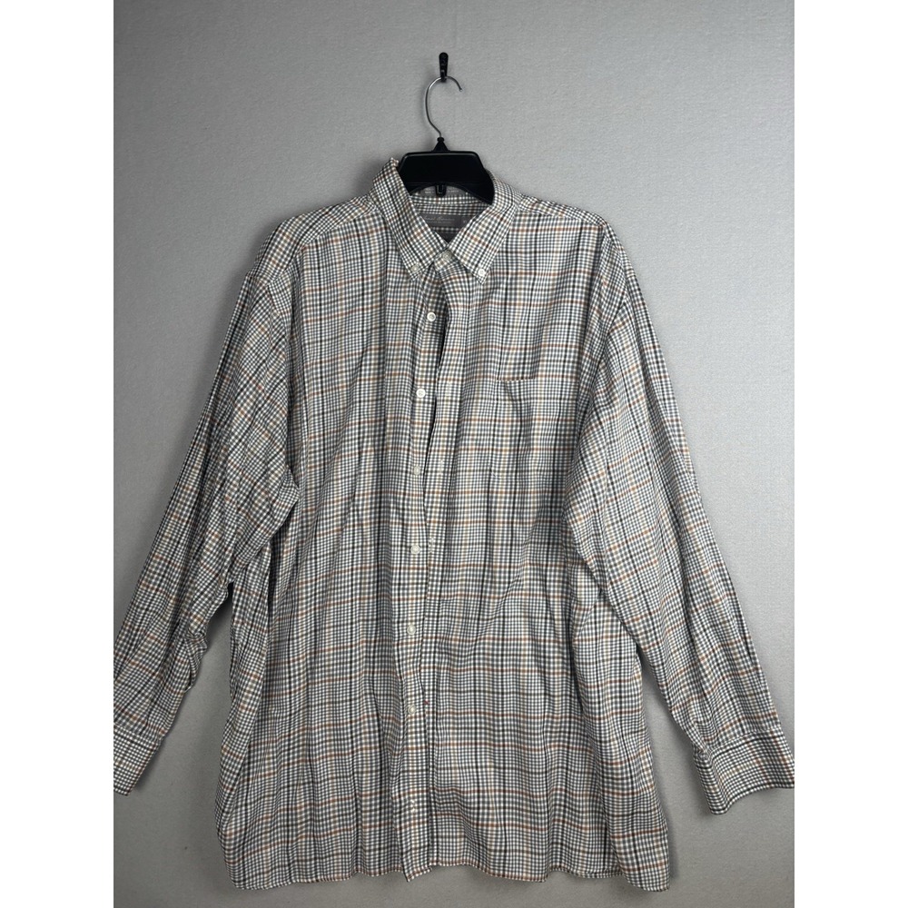 Daniel Cremieux Shirt Mens‎ XL Plaid Non Iron Signature Collection Dress 4369